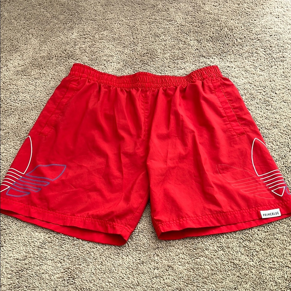 Adidas Bold Red Swim / Board Shorts